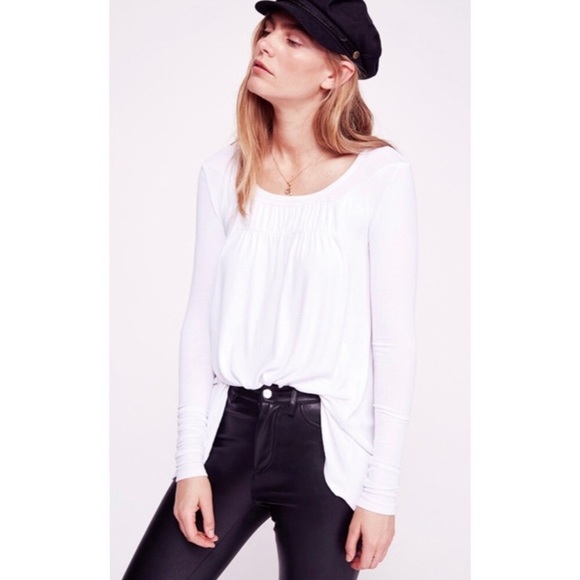 Free People Love Valley Smocked Top - Picture 2 of 7